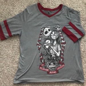 Jack and sally Disney parks shirt xl nightmare